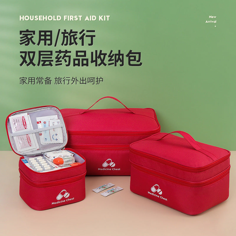 Outdoor First Aid Kit – Large Capacity Travel Medicine Bag