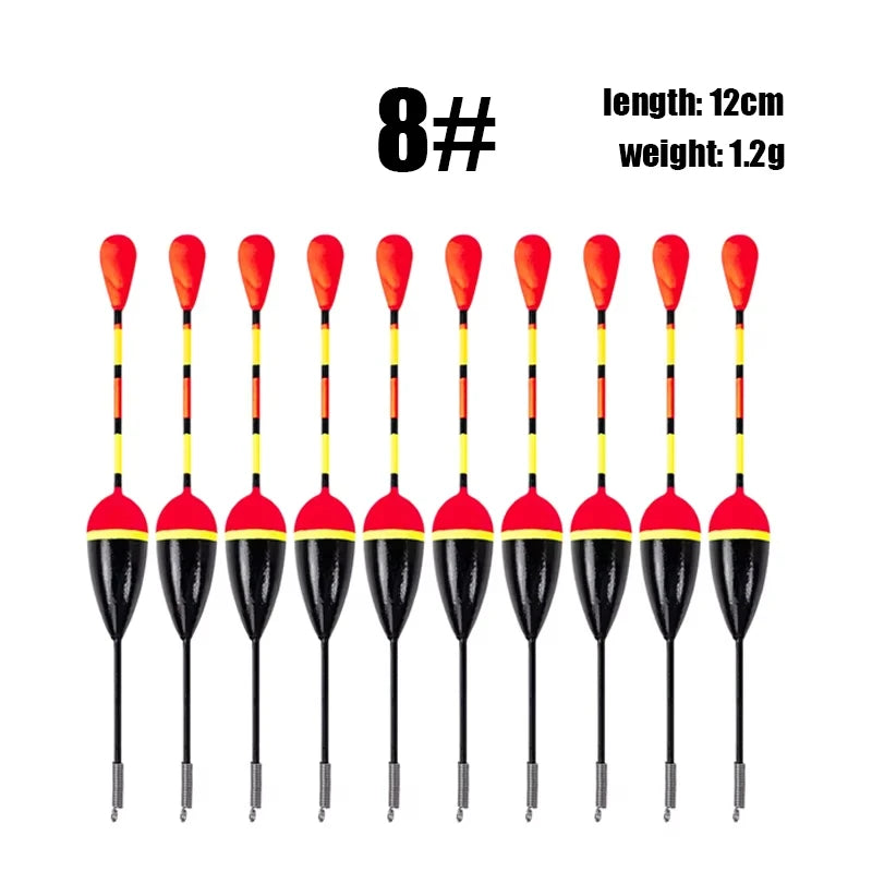 10Pcs/Lot Promotion Fishing Floats Set Mix Size Color Foam Float Buoy Bobber for Fishing Accessories Fishing Gear Fishing Tackle