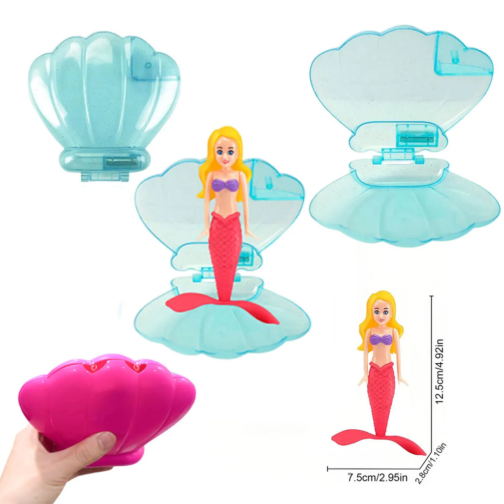 Mermaid Bath Toys with/no Shell Floats Children Play Water Toys in Summer Swimming Pool Adult  Float Game Gift