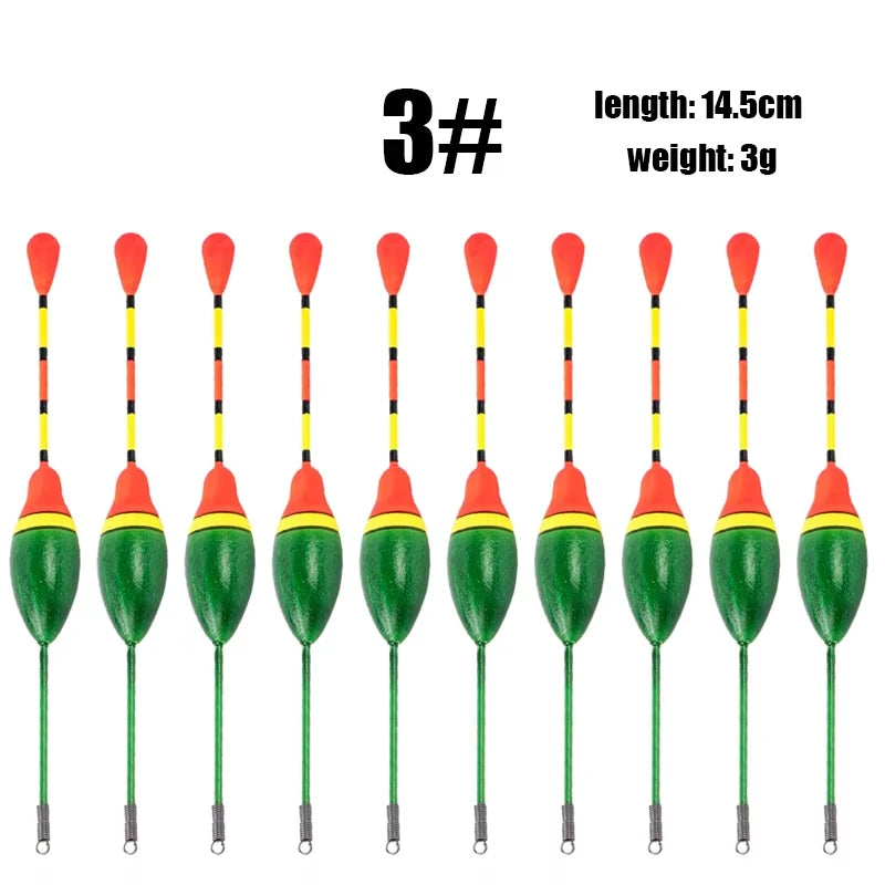 10Pcs/Lot Promotion Fishing Floats Set Mix Size Color Foam Float Buoy Bobber for Fishing Accessories Fishing Gear Fishing Tackle