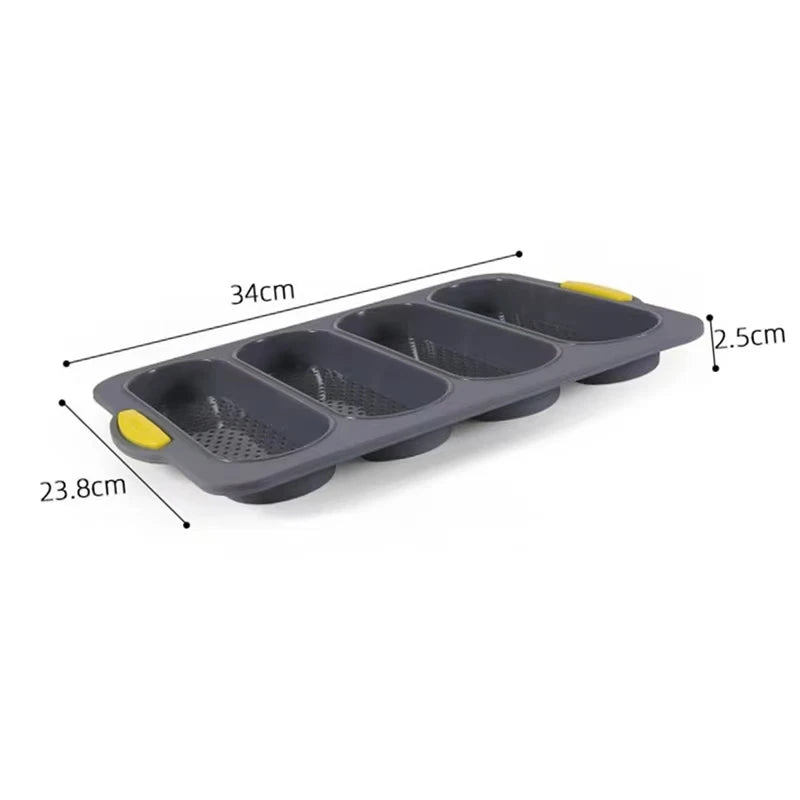 Large Silicone Baking Mold Restaurant Bread Food Mould Grade Baguette Bake Tray Non-stick Oven Tool kitchen Bakeware Accessories