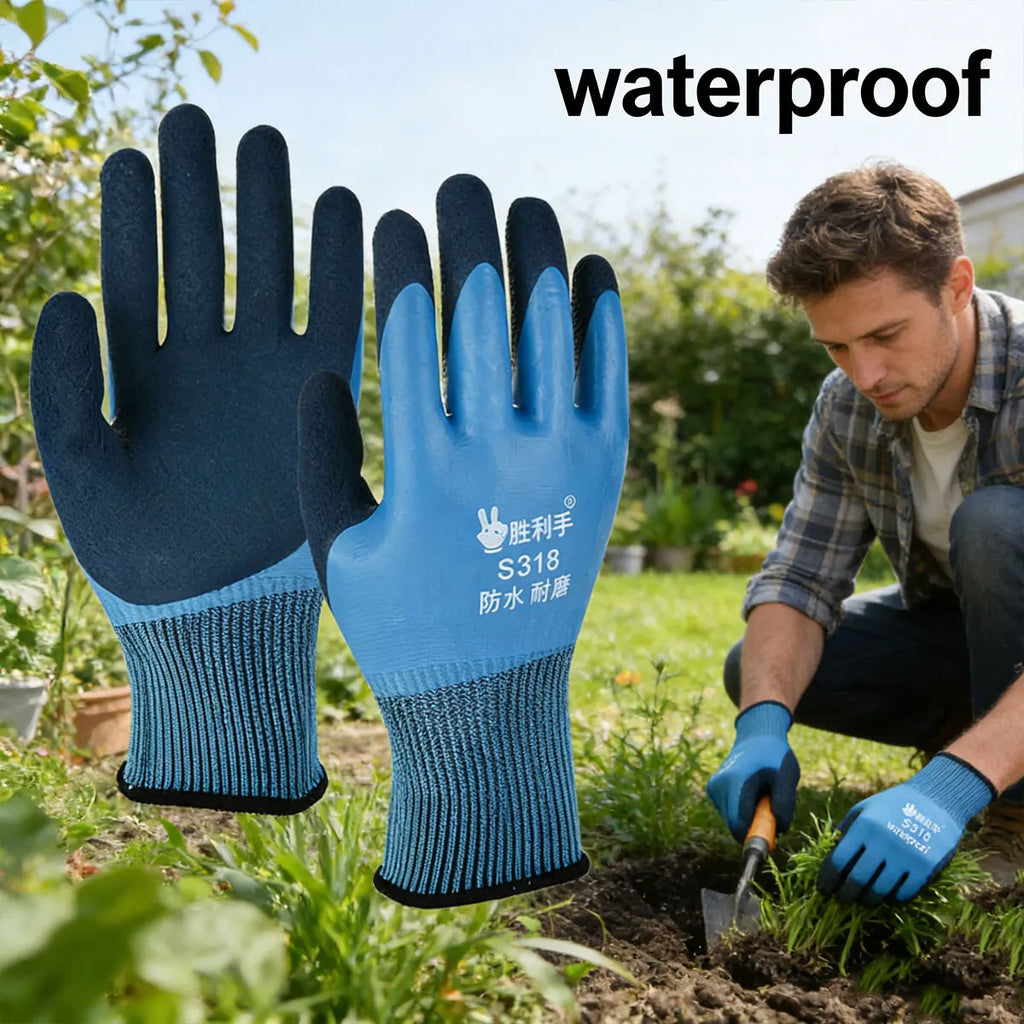 Garden Gloves with Breathable Gardening Work  Gardening Gloves, for Planting Puncture Resistant Garden Gloves Digging