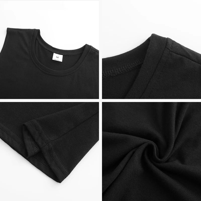 Mens Running Vests Cotton Side Cut Off Sleeveless T-Shirt Summer Sportswear Gym Tank Tops Bodybuilding Fitness Clothing