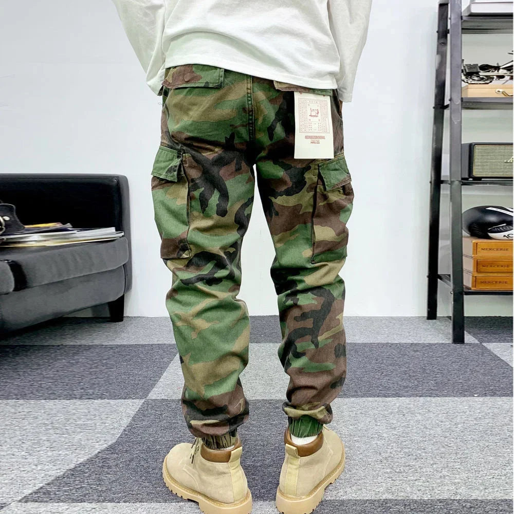 Mens Pants Camouflage New Harem Joggers Men Cargo Pants 2024 Hip Hop Casual Pockets Sweatpants Male Oversized Trousers Men Pants