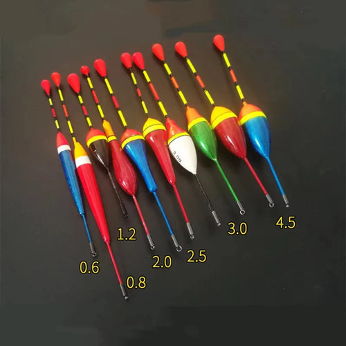 10Pcs/Lot Promotion Fishing Floats Set Mix Size Color Foam Float Buoy Bobber for Fishing Accessories Fishing Gear Fishing Tackle
