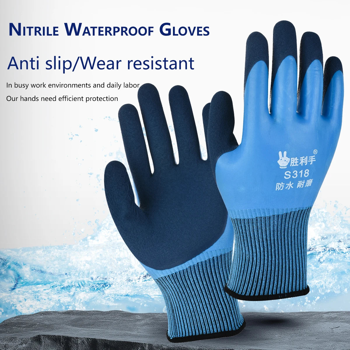 Garden Gloves with Breathable Gardening Work  Gardening Gloves, for Planting Puncture Resistant Garden Gloves Digging