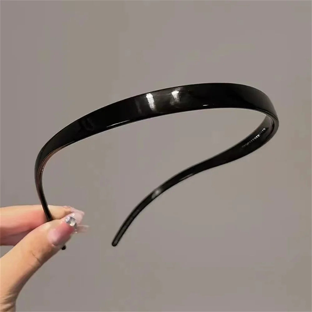 Acrylic Glasses Headband Sweet Thin Hairband Leopard Print Hair Clip Women Hair Hoop Hair Accessories Headwear