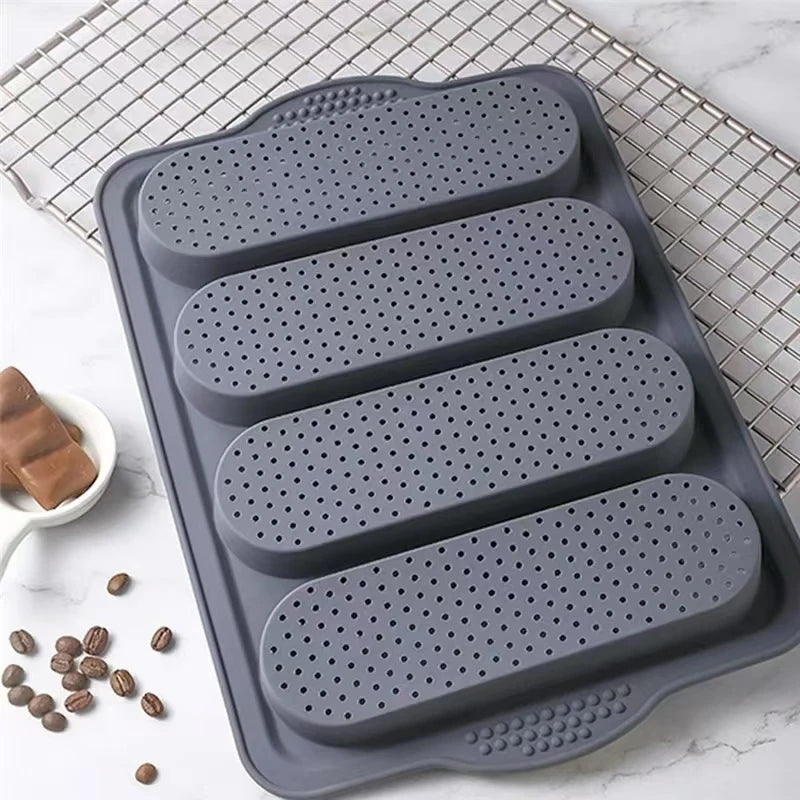 Large Silicone Baking Mold Restaurant Bread Food Mould Grade Baguette Bake Tray Non-stick Oven Tool kitchen Bakeware Accessories