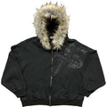 Autumn Winter Y2k Women Aesthetic Harajuku Faux Fur Collar Hoodies Clothes Graphic Hip Hop Punk Gothic Zip Up Hoodies 2026 new