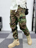 Mens Pants Camouflage New Harem Joggers Men Cargo Pants 2024 Hip Hop Casual Pockets Sweatpants Male Oversized Trousers Men Pants