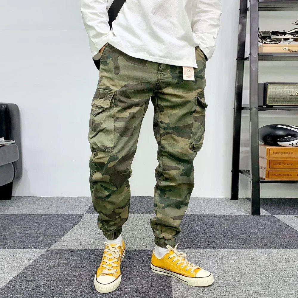 Mens Pants Camouflage New Harem Joggers Men Cargo Pants 2024 Hip Hop Casual Pockets Sweatpants Male Oversized Trousers Men Pants