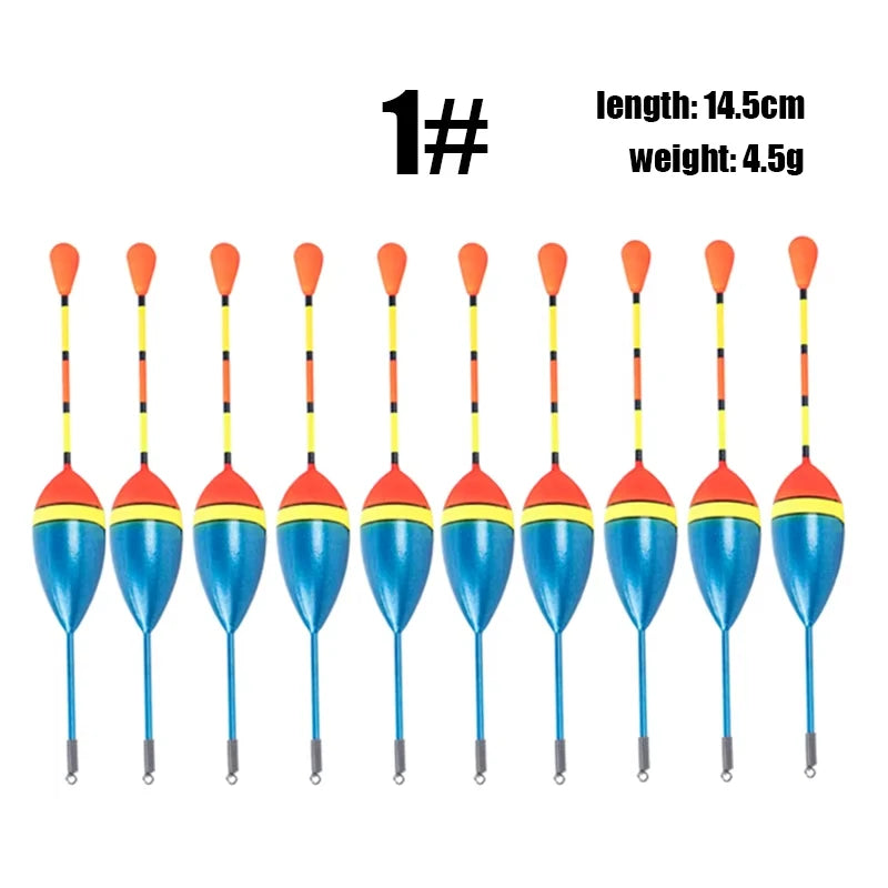 10Pcs/Lot Promotion Fishing Floats Set Mix Size Color Foam Float Buoy Bobber for Fishing Accessories Fishing Gear Fishing Tackle