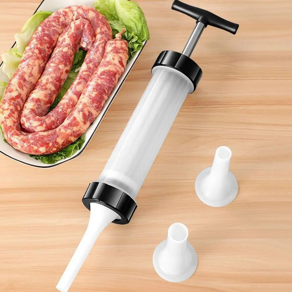 Portable Manual Sausage Machine Maker  Homemade Handmade Sausage Stuffing Household Kitchen Small Injection Sausage Filler Press
